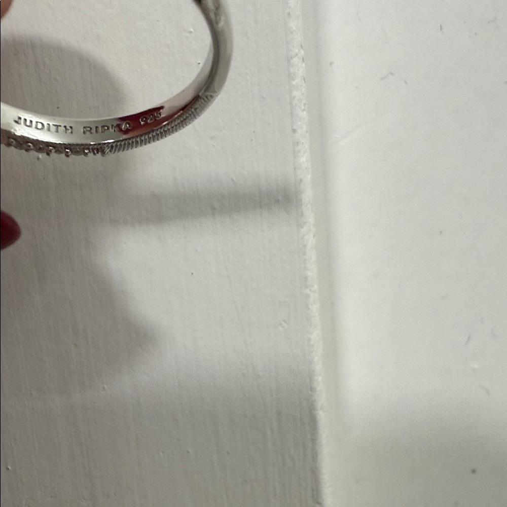 Judith Ripka Elegant Silver Diamond Ring - Picture 11 of 14